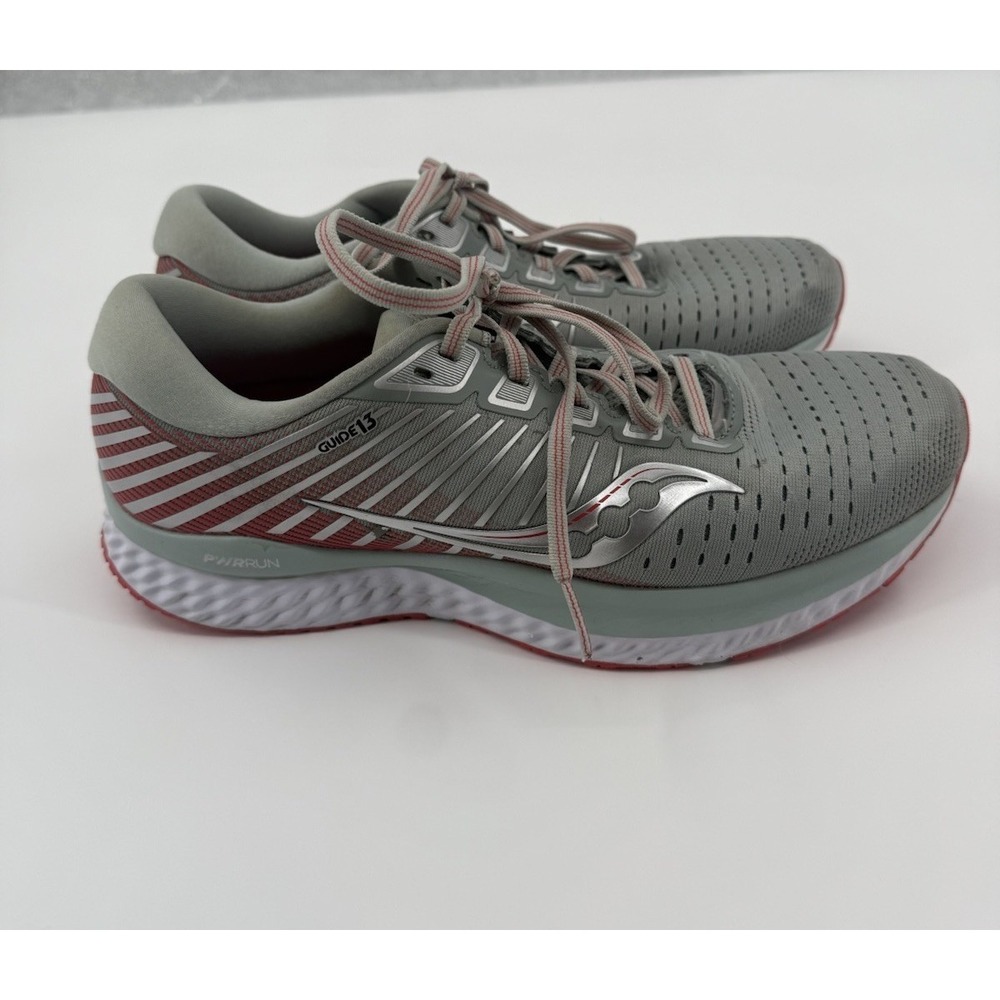 Saucony Guide13 Shoes Women 10 Gray Running Sneakers Cushion